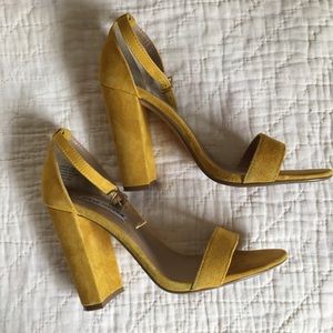 Steve Madden suede high block heel